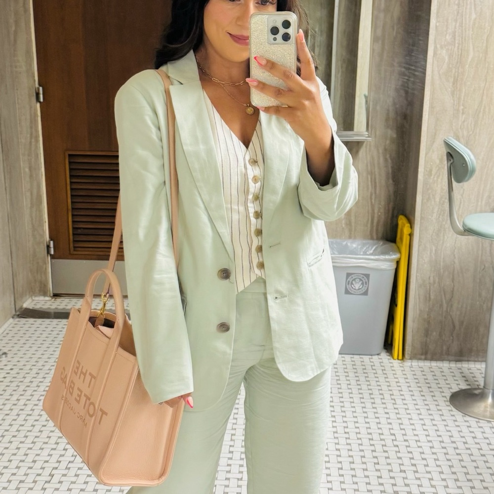 Women's Spring Blazer - A New
Day Light Green XS